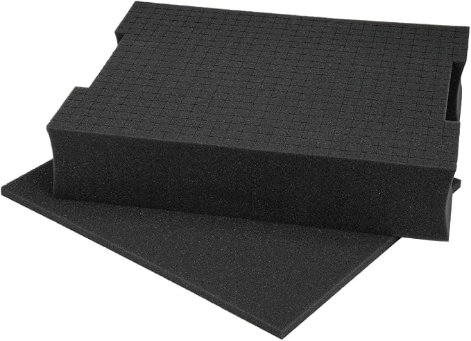 POWERTEC Tool Box Foam Insert, Pluck Foam Tool Organizer for Bosch L-Boxx 2, Customizable Insert for Tool Case to Protect Drill, Impact Driver, Jigsaw, Router Tool, Angle Grinder, Sander (71603V) by POWERTEC