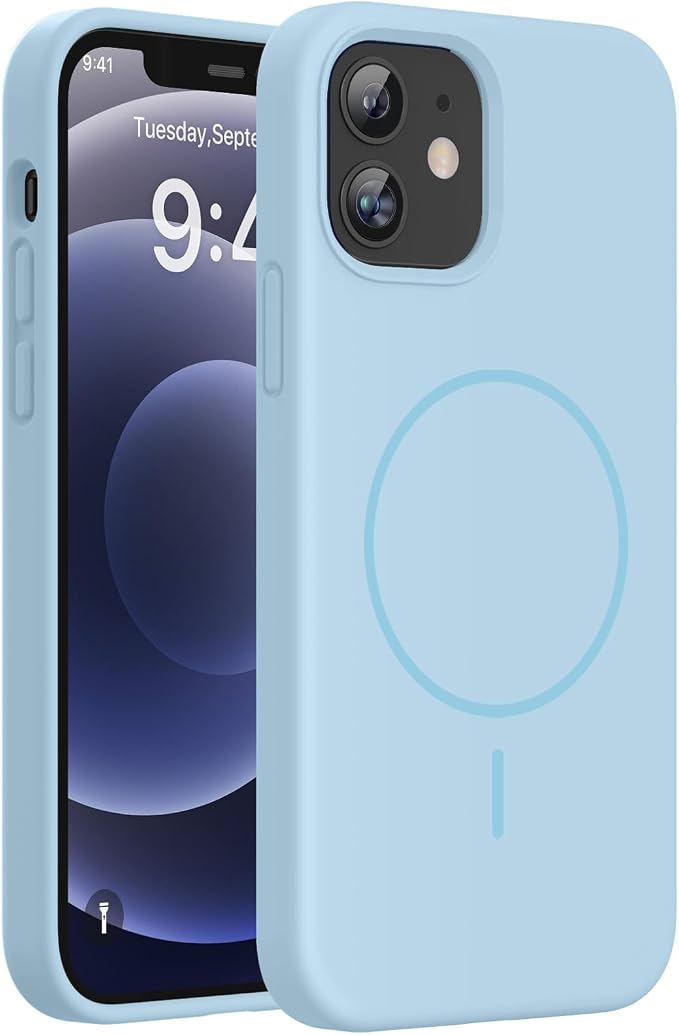 Miracase Magnetic for iPhone 12 Case/iPhone 12 Pro Case, Clove Purple | Compatible with MagSafe, Anti-Scratch Microfiber Lining, Premium Silicone Shockproof Drop Protection Phone Case for 12/12 Pro by Miracase