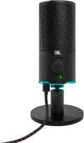 JBL Quantum Stream USB Condenser Microphone, Dual Pattern - Black | Dual Pattern Condenser Mic With Clear Audio, 360 Degree Adjustable Stand, For Streaming, Recording, And Conferencing by JBL