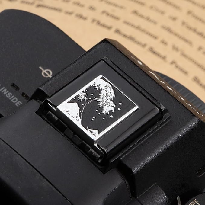 Kanagawa Wave Pattern Camera Hot Shoe Cover Shutter Button for Sony A1 A7C A7CR A7CII A7R A7M2 A7M3 A6700 A6600 A6500 A6400 A6300 (Aluminum Alloy-Hot Shoe Cover) - Image 6