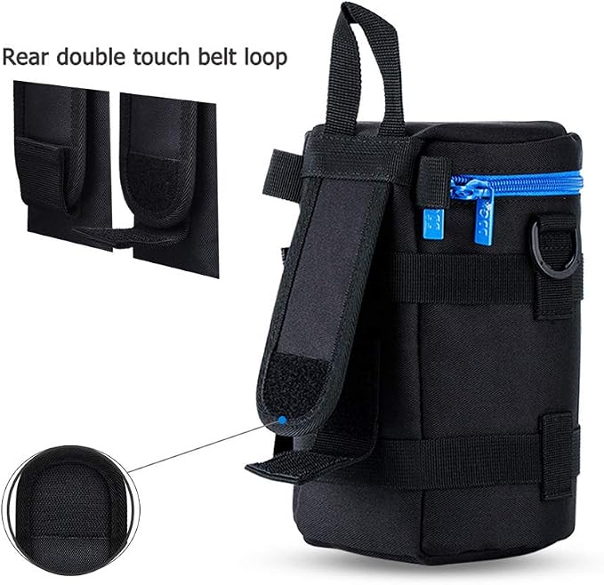JJC Camera Lens Case Pouch, Padded Bag Fits Lens up to 4.3 x 7.5 (D x L) | for Canon RF 100-400mm/RF 28-70mm f2L/EF 70-200mm f4L/Nikon Nikkor AF-S 70-200mm f4G/Sony 70-200mm f4G Lens & More - Image 7