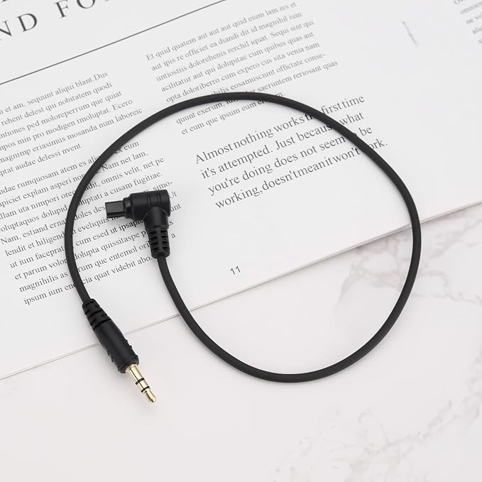 1PC 3.5mm-N3 CCamera Shutter Connecting Cable Cord Compatible with Canon TW283-N3 Compatible with Canon EOS R3 Connect the Camera to an External Shutter Trigger - Image 5