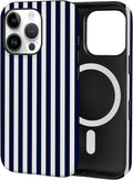 TPU Phone Case for iPhone 16 Pro Max, MagSafe Wireless Charging Compatible, Shockproof Slim Fit Protective Cover with Anti-Yellowing & Raised Camera Protection (Stripe 3, iPhone 16 Pro Max) by Unknown