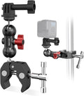 Super Clamp Mount Kit with 360° Ballhead Magic Arm – Universal Camera Mount with 1/4"-20 Screws for DSLR Camera,Led Lights,Action Cameras,and More by Mechrig