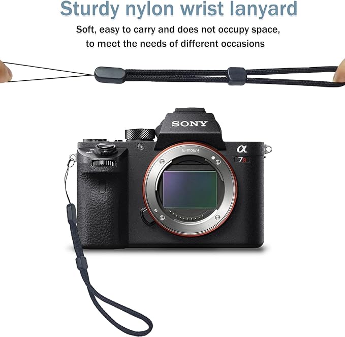 yuntop 5PCS Wrist lanyard, 7.8 inch Hand Wrist Strap Lanyard | Adjustable Nylon Wristlet Straps for Cell Phone, Camera, GoPro, PSP, USB Flash Drives, Flashlight (Black) - Image 6