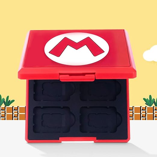 doepeBAE Game Card Case for Nintendo Switch,Portable Game Card Holder,Hard Shell Storage Case,Large Capacity Switch Card Organizer with 12 Card Slots (M Red) - Image 5