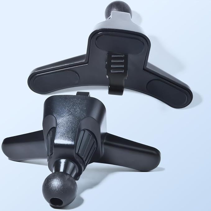 HYS CB Radio/Mic Holder for Car Air Vent, Stable Mount with Metal Hook Clip | Stable Handheld CB Radio/Remote Speaker Mic Holder-Car Vent Mobile Amateur Radio W/Belt Clip&Universal Round Knob Base Mount - Image 6