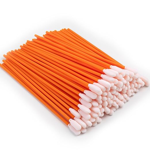 Wellgler's 100pcs 6.42'' Cleaning Swabs,Multi-Purpose Cleanroom Foam Tip Cleaning Swab Kit for Camera, Optical Lens, Arts and Crafts, Painting, Gun, Printer, Automotive Detailing by DisposableOralSwabs