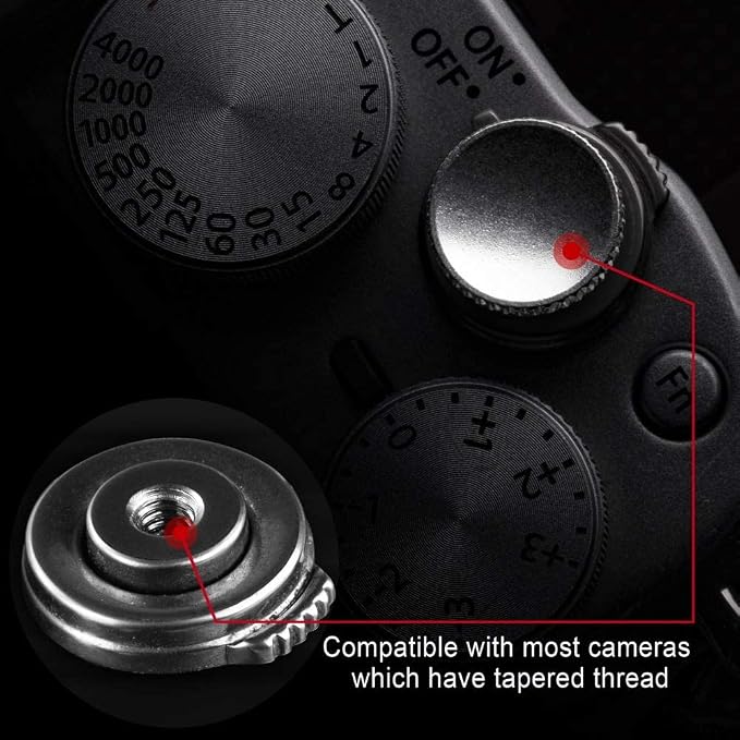 Camera Shutter Button (2 Pack/Silver) Upscale Soft Shutter Release Button | Pure Copper for Fuji X100VI X100V XT5， Anti Shake, Multi-Color, for Nikon Zf Leica Canon Fujifilm, Street Travel Daily - Image 7