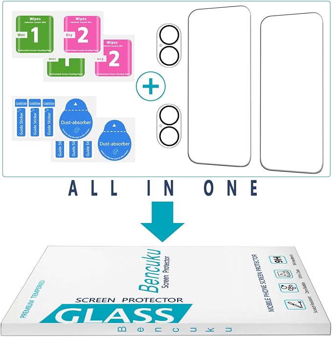 2+2 Pack Screen Protector for iPhone 17 6.3 Inch Tempered Glass | with Camera Lens Protector, 9H Tempered Glass, Anti Scratch, Bubble Free - Image 7