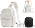 Cwatcun Camera Bag Crossbody Shoulder Messenger Camera Case, Lightweight DSLR/SLR/Mirrorless Photography Bag with Tripod Holder and Rain Cover for Canon, Nikon, Sony, Fuji Cameras, Lens Accessories | Fits 1body +2lenses +9.7" iPad +6.7"phone.18mm foam,... by FocusonCameraBag
