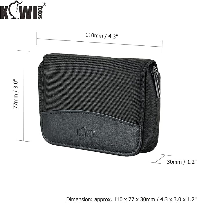 28 Slots SD Card Holder Case with Labels for 24 SD+4 CFB Cards | Holds 24 SD + 4 CF/XQD. Number stickers + notepaper for indexing. Durable polyester. Transparent slots memory Card case. - Image 6