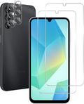 BIGFACE Galaxy A16 Tempered Glass Screen Protector + Camera Lens Protector [2 + 2 Pack][Case Friendly][Anti-Scratch][Ultrasonic Fingerprint Unlock] HD Protective Film for Samsung Galaxy A16 by Wehaveaprofessionalteam