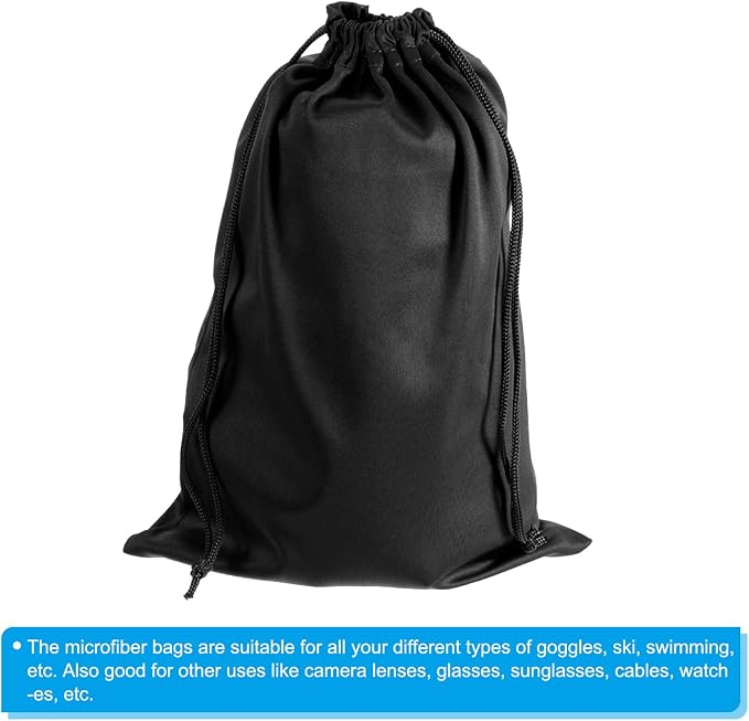 PATIKIL Ski Goggle Bag Microfiber Snow Goggles Case Cover Soft Storage Sleeve Drawstring Pouch - Image 4