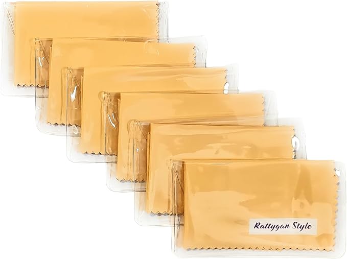 Premium Microfiber Cleaning Cloth in Individual PVC Pouches - Glasses Cleaning Cloth for Eyeglasses, Screens, Phones, Computer, Camera Lens, and Delicate Surfaces (6 x 1Pack) - Image 7