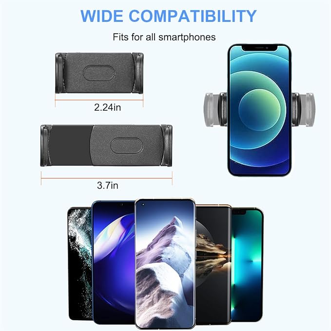 JCWINY Mic Stand Phone Holder, Flexible Phone Holder for Microphone Stand, Adjustable iPhone Mic Stand Holders, Music Stands Phone Holders for iPhone 14 13 12 MAX Pro Samsung Galaxy All Smartphones - Image 4