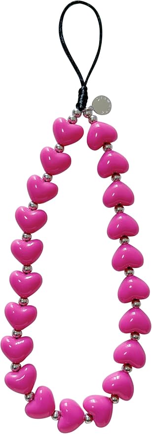 Drawwind Phone Charm Strap Cute Wrist Straps Cell Phone Charm String Y2K Aesthetic Lanyard Wristlet Chain for Case Camera AirPods Bags Keychains (Love Hearts) by Drawwind