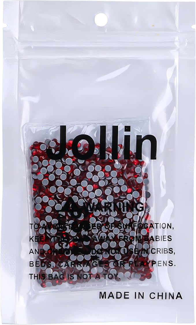 Jollin Hotfix Rhinestones Flatback Crystal Gems 3.2mm SS12, Red | 1440pcs Hot Fix Crystals Glass Rhinestones for Bedazzling, Crafting, Clothes, Shoes & Accessories DIY Decoration - Image 6