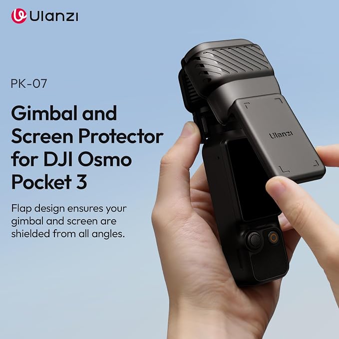 ULANZI PK-07 Protective Case Cover Lens Protector Cap f DJI Osmo Pocket 4 3 | /Xtra Muse Protective Case Cover Accessories, Pocket 3 Gimbal Cover and Camera Lens Screen Protector - Image 3