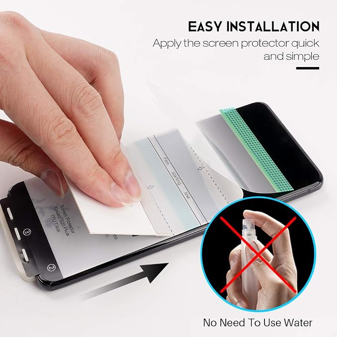 LK 4 Pack 2 Pack Screen Protector + 2 Pack Camera Lens Protector for Samsung Galaxy S20 Plus 6.7-inch, Positioning Tool, In-Display Fingerprint Support, HD Ultra-Thin, Flexible TPU Film | Positioning Tool, In-Display Fingerprint Support, HD Ultra-Thin,... - Image 5
