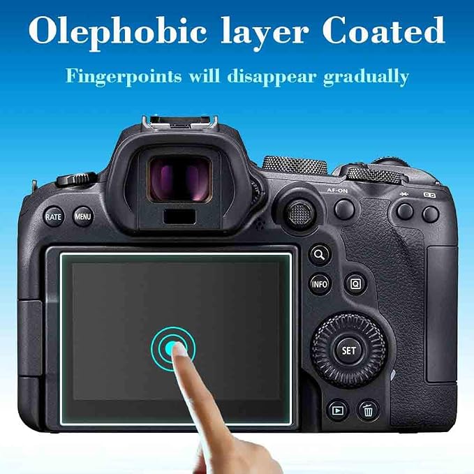 ULBTER Screen Protector for Canon EOS R7/R6 Mark III II I EOS R6 V [3 Pack] | Tempered Glass for EOS R6 V RV EOS R6 EOS R6V 9H EOSR6 EOSR7 0.3mm 9H Hardness Anti-Scrach Anti-Bubble - Image 4