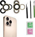 3pcs/Set Back Camera Lens Glass Replacement for iPhone 16 Pro/16 Pro Max Camera Lens Replacement with Pre-Installed Adhesive + Repair Tool Kit, Anti-Lens Scratch & Waterproof by Dogxiong