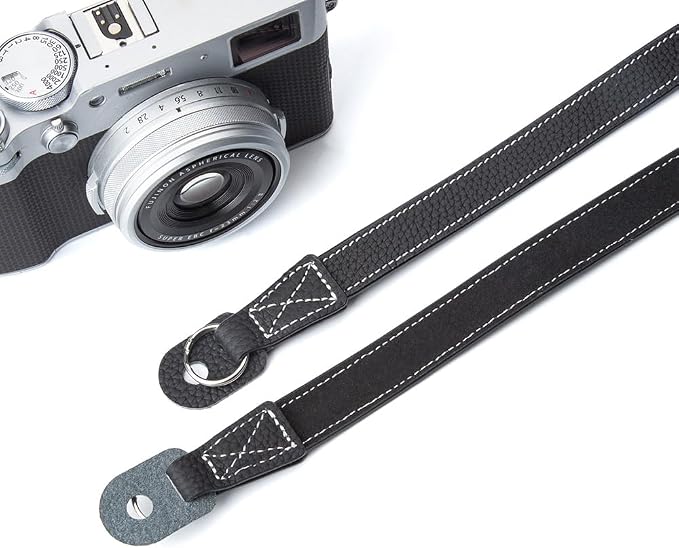 Vintage Minimalist Genuine Leather Camera Strap Crazy Horse Leather Shoulder Strap For DSLR For Fuji For Nikon For LEICA - Image 2