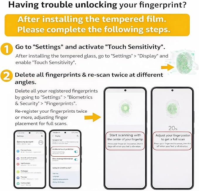 3 Pack for Samsung Galaxy S20 Ultra Screen Protector, 9H Tempered Glass Full Coverage, Case Friendly, HD Clear, Anti-Scratch, Fingerprint Compatible, Bubble-Free for S20 Ultra 5G 6.9” - Image 5