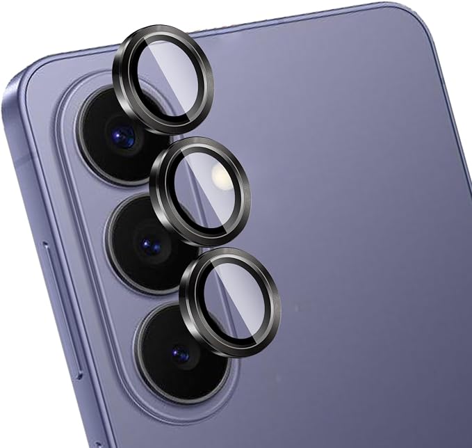 Camera Lens Protector for Samsung Galaxy S26,1 Pack | Tempered Metal Glass Camera Cover Film,HD Clear,Anti-Scratch Lens Screen Protector Film,Case Friendly,Black Titanium by Unknown