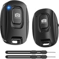 Wireless Camera Remote Shutter for iPhone and Android Smartphones 2 Pack, Bluetooth 5.2 Phone Remote Control Selfie Button for Photos and Videos, Battery Powered, Wrist Strap Included(2 Pack) by VYVIYON
