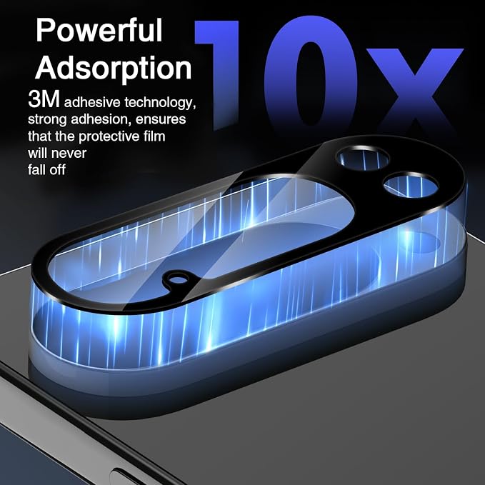 Wiaocit Tempered Glass Camera Lens Protector for Google Pixel 10 Pro | 4 Pack, 9H Hardness, Ultra HD, Anti-Scratch, Case Friendly - Image 3