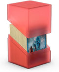 Ultimate Guard Boulder 100+ Classic, Deck Case for 100 Double-Sleeved TCG Cards, Ruby, Secure & Durable Storage for Trading Card Games, Soft-Touch Finish by UltimateGuard