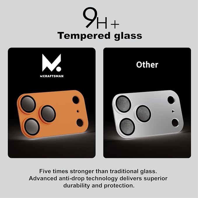 for iPhone 17 Pro Max Camera Lens Protector, 2 Pack |Aerospace-Grade Aluminium | Full Protective Cover | Anti-Glare Sapphire Glass | Colour-Matched Finish White & Cosmic Orange - Image 5