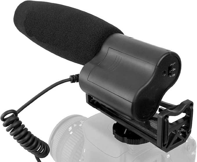 High Sensitivity Shotgun Microphone (Super Cardioid Stereo) with Windscreen & Dead Cat Wind Muff for Sony HDR-CX675 - Image 3