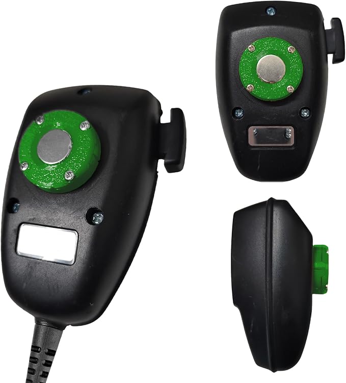 CB Mic Holder | Magnetic Mobile Radio Mic Car Mount Holder | CB Mic Hanger | for Kenwood KMC-30 KMC-32 KMC-35 KMC-36 Motorola PMMN4090 HMN3596A HLN9073 RMN5052A | with Adhesive Back (Green) - Image 4