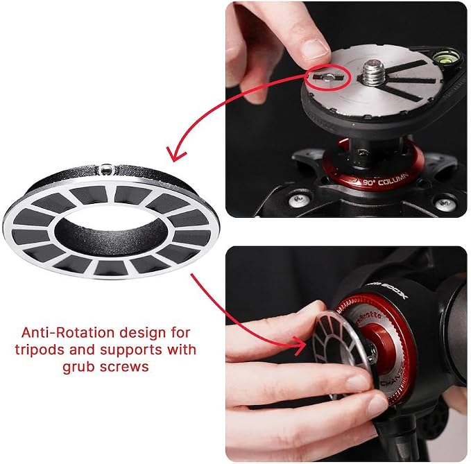 Manfrotto Video kit, Head 500 Series (Adapter-Fluid Head 500X) | Xchange 60mm Flat Base Aluminum, Anti-Rotation Compatibility - Image 4