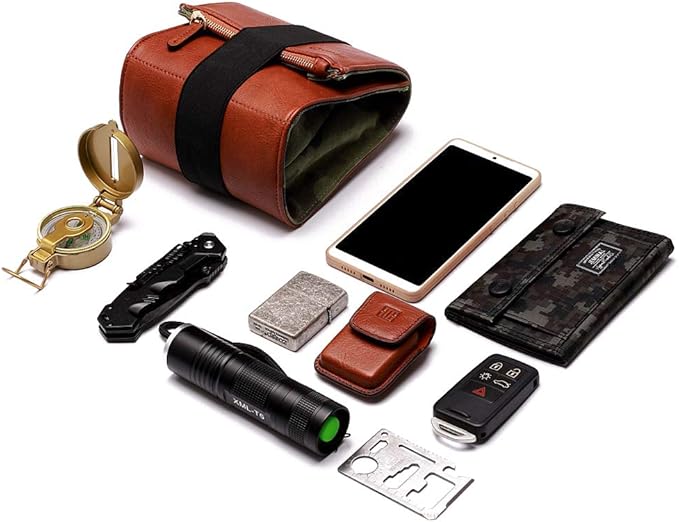 CANPIS Mirrorless Camera Case, Leather Small Camera Bag Lens Pouch, Photography Travel Bag, Outdoor Carry-on Storage Bag (not support DSLR Camera and Long Lens) - Image 5