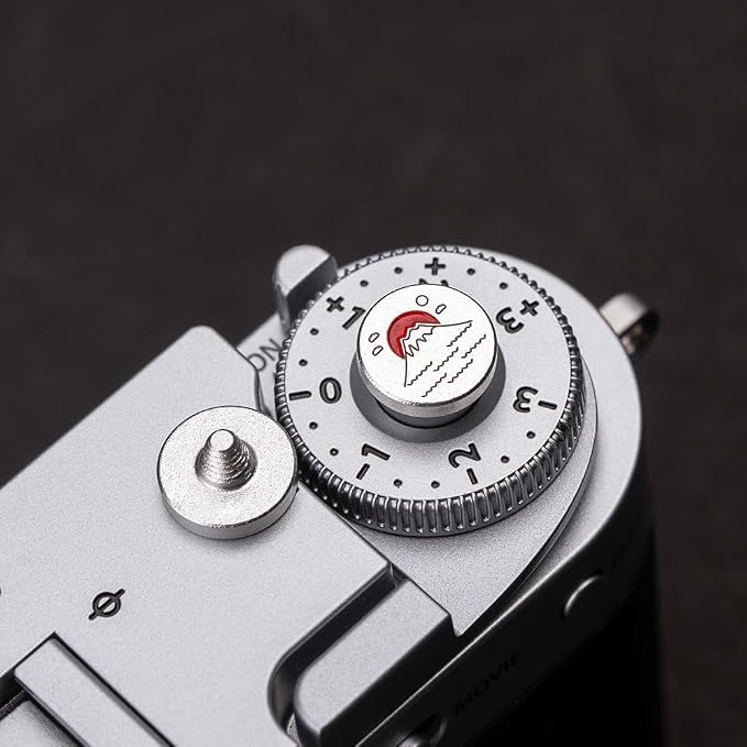 Camera Hot Shoe Cover/Shutter Button, Soft Release Button,Suitable for FUJIFILM XT5 XT4 XT3 XT30 XT20 X100V X100F XT100 X-E3 X-PRO2 X-PRO3 (Mountains and sea-Shutter Button) - Image 4