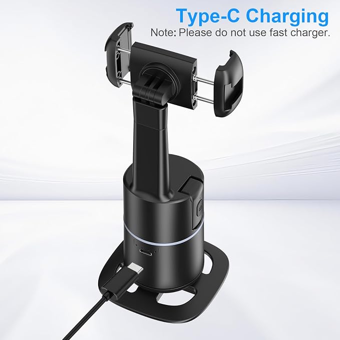 Auto Face Tracking Selfie Stick Tripod for iPhone, 360° Auto Rotating Face Tracking Tripod, Gesture Control, No APP Required, Gimbal stabilizer for Smartphone, for Live Streaming Video, Recording - Image 4