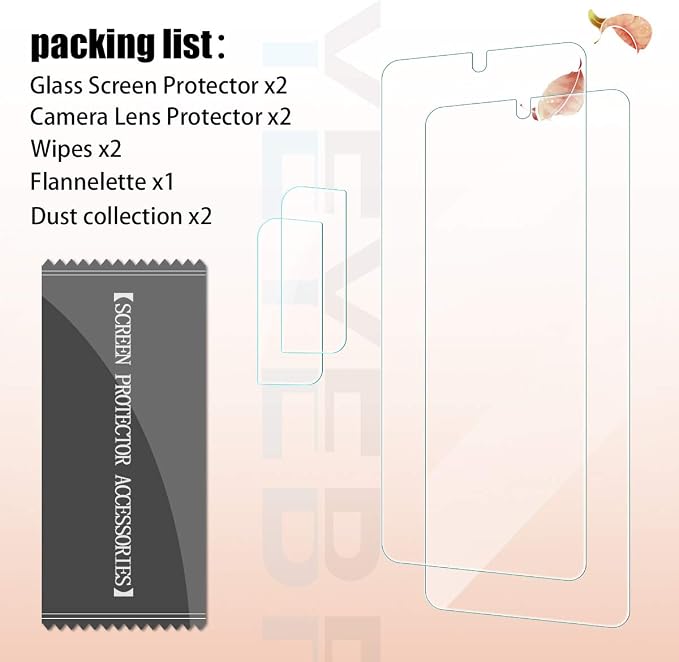 Galaxy S21 HD Clear Tempered Glass Screen Protector + Camera Lens Protectors, [2+2 Pack] [3D Glass] [Fingerprint Support] Screen Protector Glass For Samsung Galaxy S21 - Image 7
