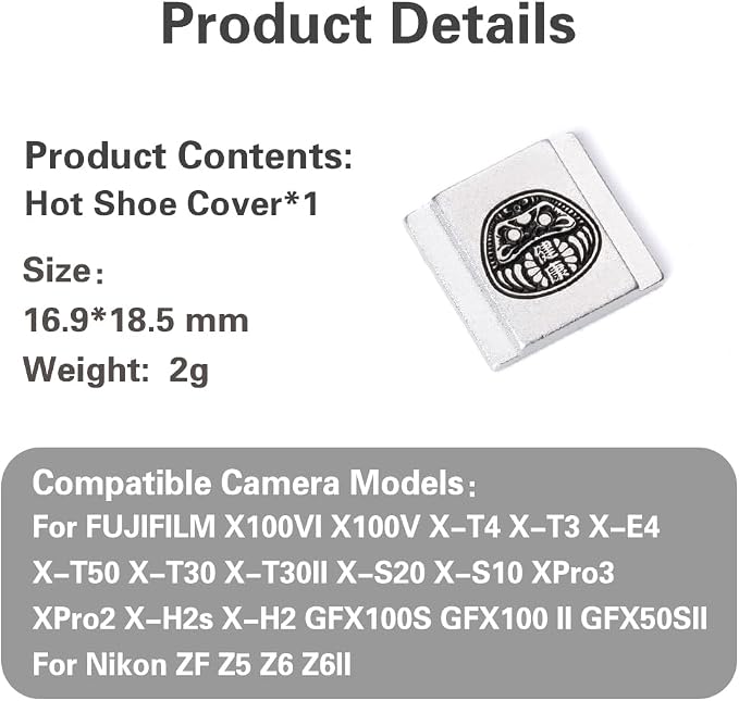 Camera hot Shoe Cover for Nikon z9 z8 z7 z50 z30 zf d3500 d810 for Fuji X100VI X100V X-M5 X-E5 X-T30 (Health) - Image 9