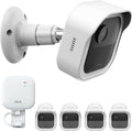 4 Pack Blink Outdoor Wall Mount for Outdoor 4/2K+, Blink Sync Module Mount | Weatherproof Protective Housing, 360° Adjustable Mounting with Sync Module Mount, Perfect View Angle for Blink System，White by PEF