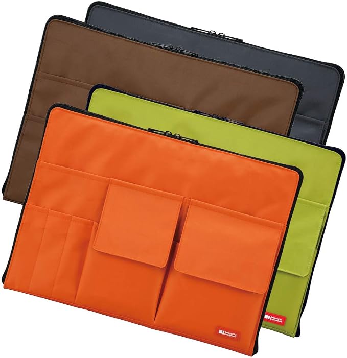 LIHITLAB Laptop Sleeve with Storage Pockets (Bag-in-Bag), 10 x 13.8 Inches, Orange (A7554-4) - Image 7