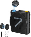 7RYMS WA2 Wireless Voice Amplifier Teacher with Magnetic Lavalier Mic | Noise Cancellation, Magnetic Charging Case, 23H Working, 164ft Range, for Teaching, Speech,Training Outdoor,Tour Guide, Yoga by 7RYMS