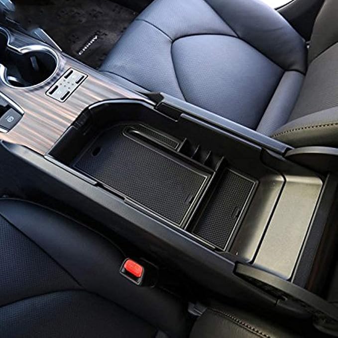 GZXinWei Center Console Armrest Storage Box Insert Organizer Tray Model Storage Box for 8th Gen Toyota Camry 2018-2023 - Image 3