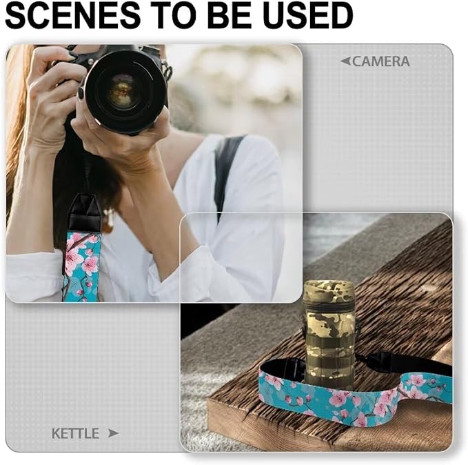 Coldinair Black Adjustable Camera Strap Universal Neck & Shoulder Soft Padded Strap for All DSLR Cameras,Binoculars - Image 4