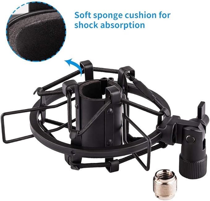 Microphone Shock Mount Holder Clip Mic Anti-Vibration for 22mm-26mm Diameter Dynamic Mic Like Shure SM58 58S SM57 PAG48 Sennheiser E835 E845 AKG D5S Samson Q7 Q8 Behringer Xm8500 - Image 6