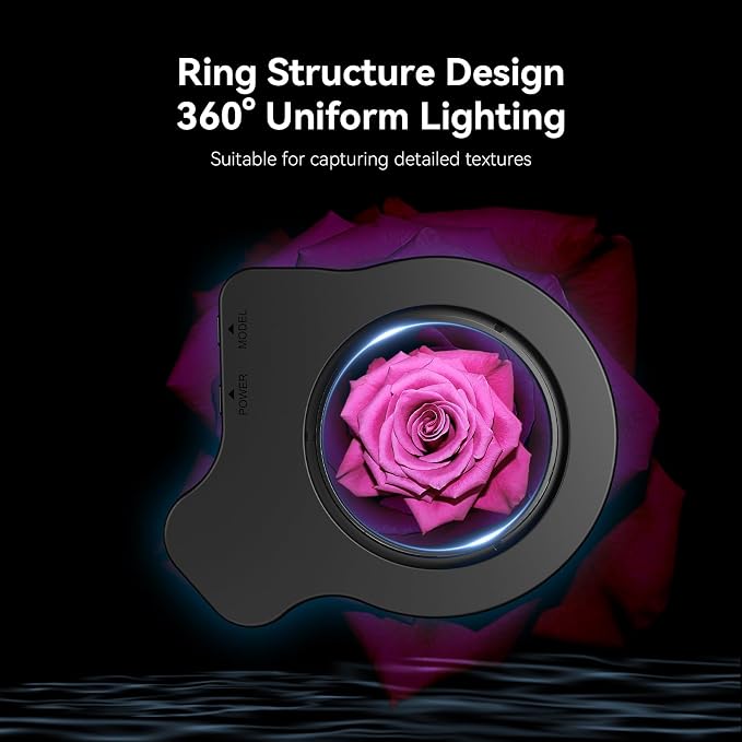 APEXEL Macro Lens Ring Light, 32 High CRI LEDs with 45 Lighting Modes for 37mm/52mm Thread, Ideal for APEXEL 100mm SLR Macro Lens Attachments - Image 2