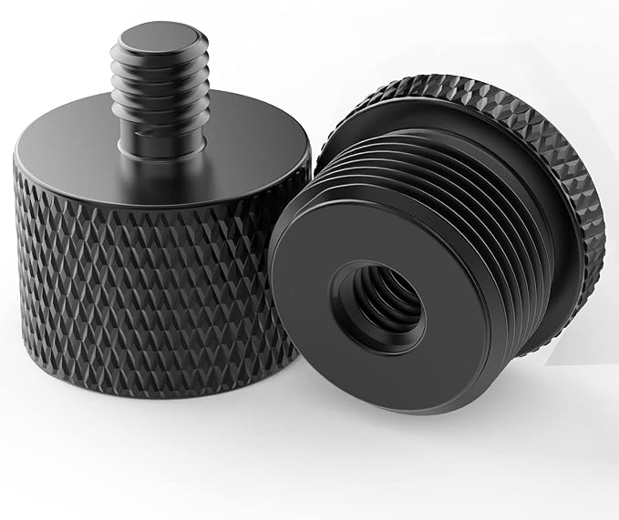 Donuts Mic Stand Adapter 5/8 to 1/4 and 1/4 to 5/8 Screw Thread Adapter Microphone to Tripod Adapter by Donuts