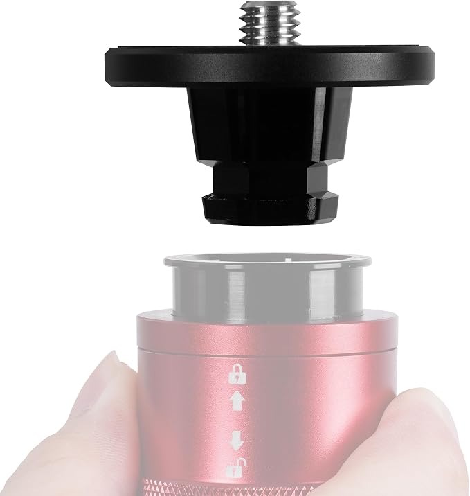 IFOOTAGE Cobra 3 Quick Release System Plate & Base CB3-QRM01 | Camera Quick Release Compatible with Cobra 3 Monopod, Universal 1/4"&3/8" Screw for Most Monopod Tripod Systems - Image 7